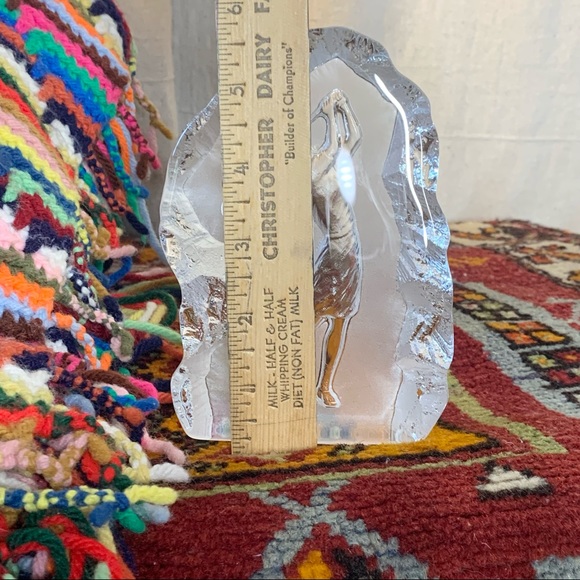 70s Glass Golf Paperweight - Picture 5 of 7